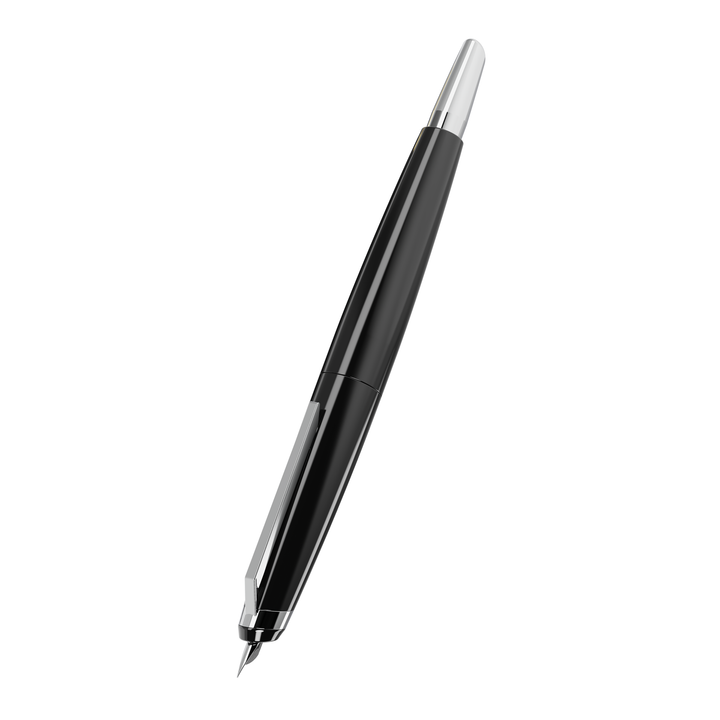 Endless Phantom Retractable Fountain Pen - Black Chrome