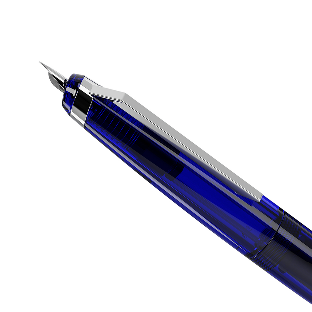 Endless Phantom Retractable Fountain Pen - Nebula Blue Chrome
