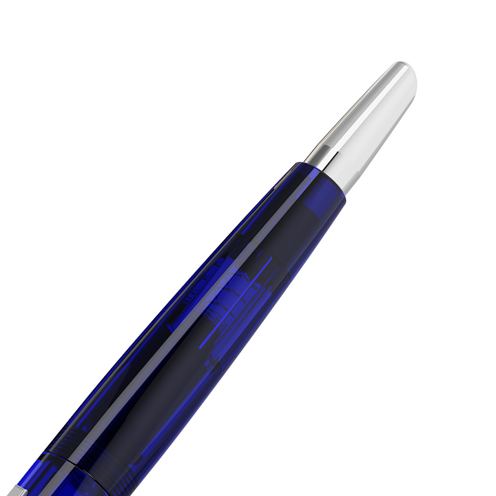 Endless Phantom Retractable Fountain Pen - Nebula Blue Chrome