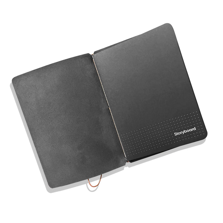 Explorer - Refillable SAFFIANO Leather Journal Regalia Paper - Black A5