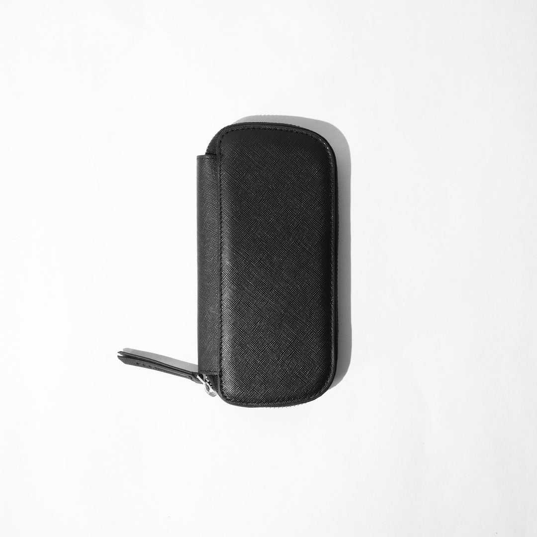 CLEARANCE SALE - Endless Companion Leather Adjustable Pen Pouch - 3 Pens - Black