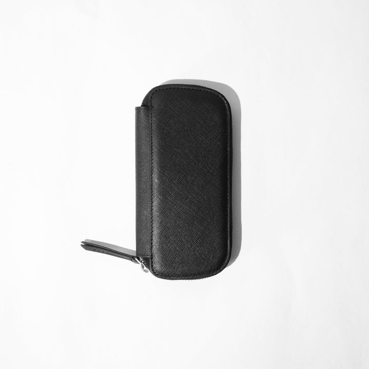 CLEARANCE SALE - Endless Companion Leather Adjustable Pen Pouch - 3 Pens - Black