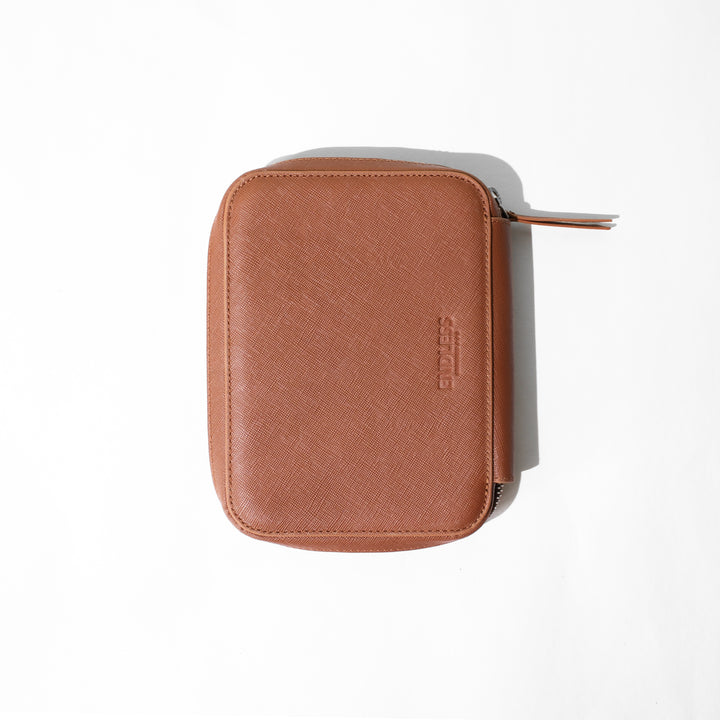 Saffiano 10 Pen Pouch 0006 Brown Back