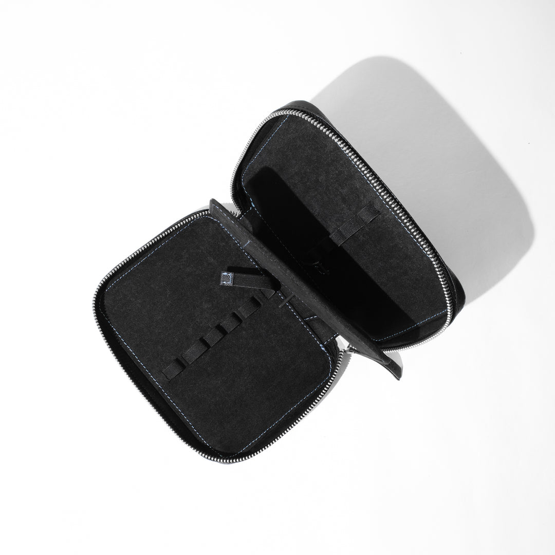 Saffiano 10 Pen Pouch 0010 Black Open