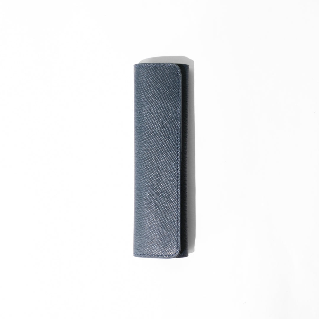 Saffiano 1 Pen Pouch 0005 Blue Front