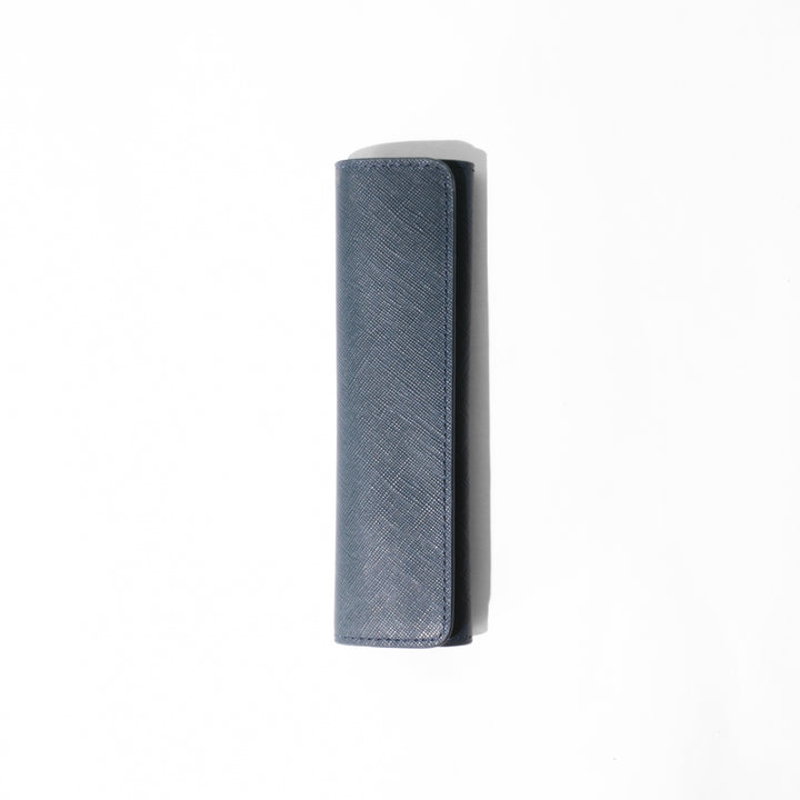 Saffiano 1 Pen Pouch 0005 Blue Front