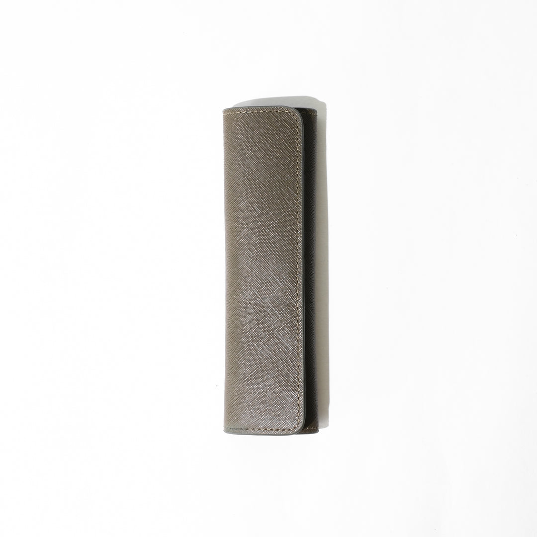 Saffiano 1 Pen Pouch 0007 Green Front