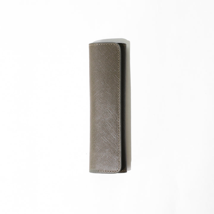 Saffiano 1 Pen Pouch 0007 Green Front