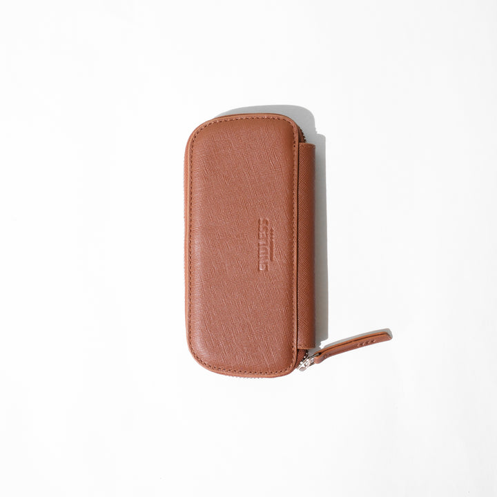 Saffiano 3 Pen Pouch 0005 Brown Back
