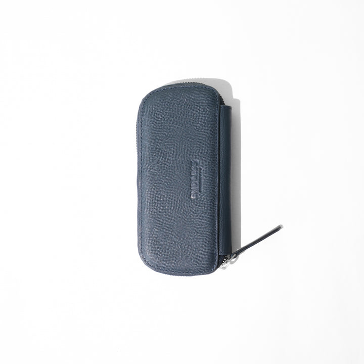 Endless Companion Leather Adjustable Pen Pouch - 3 Pens - Blue