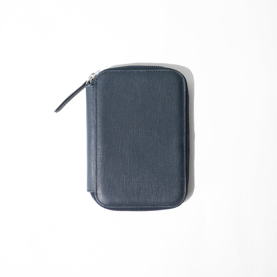 Saffiano 5 Pen Pouch 0007 Blue Front