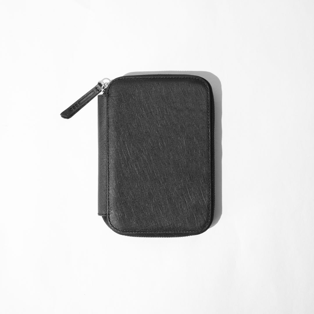 Saffiano 5 Pen Pouch 0009 Black Front