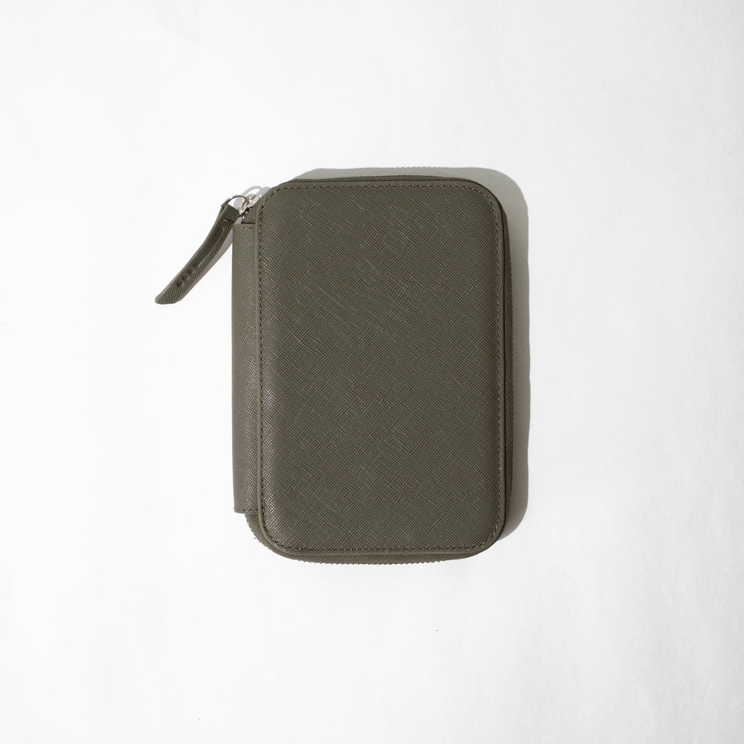 Saffiano 5 Pen Pouch 0011 Green Front