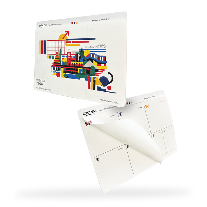CLEARANCE SALE: Endless LABS.14 Creative Block- WEEKLY Tear-Off Notepads - 70 Sheets