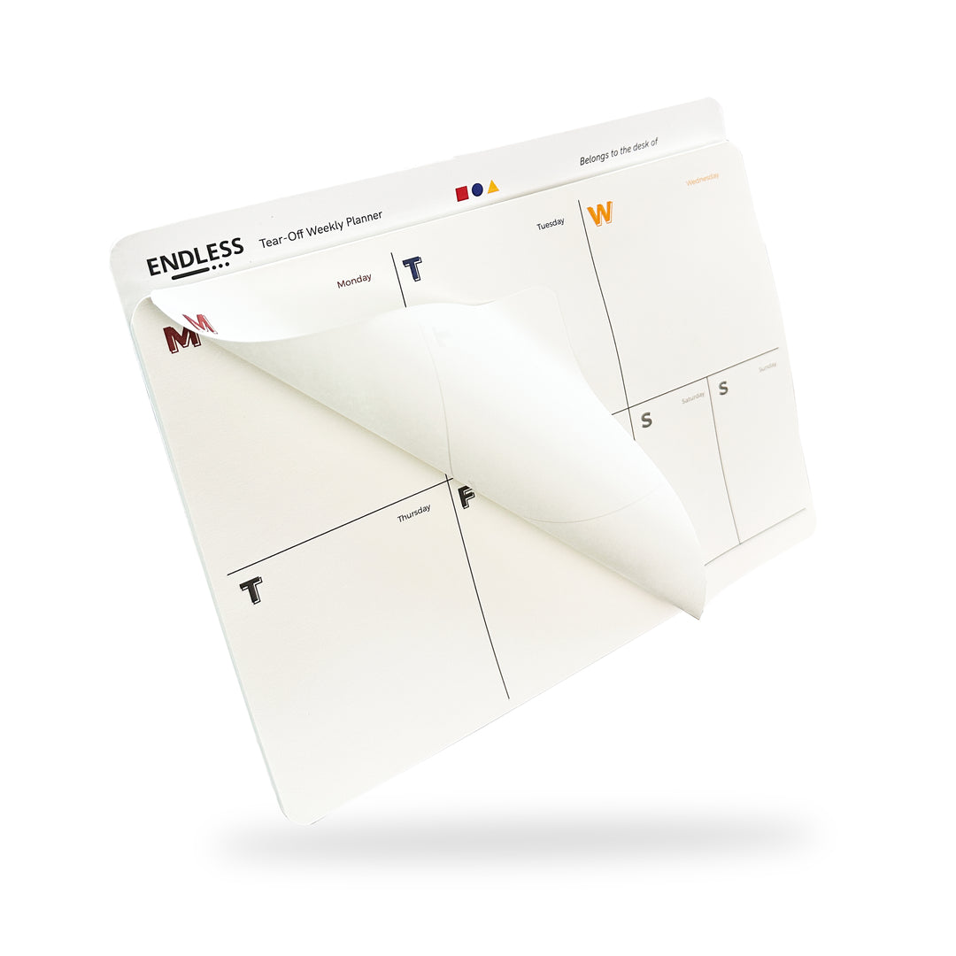 CLEARANCE SALE: Endless LABS.14 Creative Block- WEEKLY Tear-Off Notepads - 70 Sheets