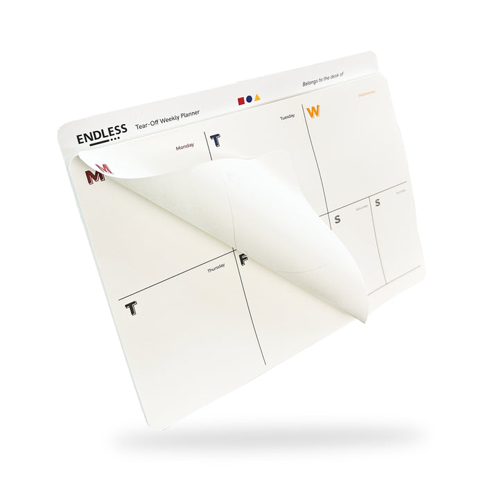 CLEARANCE SALE: Endless LABS.14 Creative Block- WEEKLY Tear-Off Notepads - 70 Sheets
