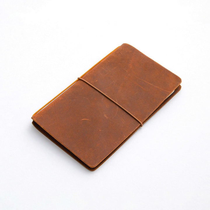 CLEARANCE SALE: Explorer Pocket - Refillable Leather Journal Tomoe River Paper - Brown