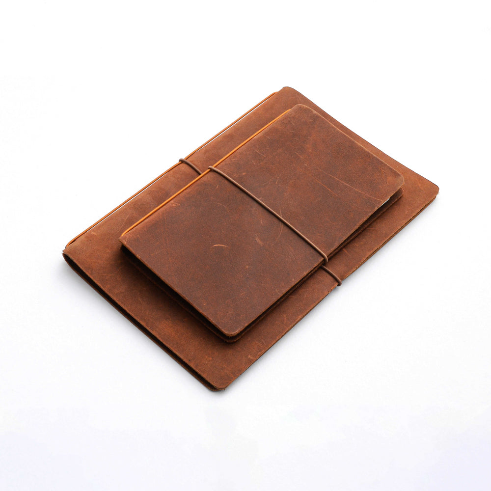Explorer Pocket - Refillable Leather Journal Tomoe River Paper
