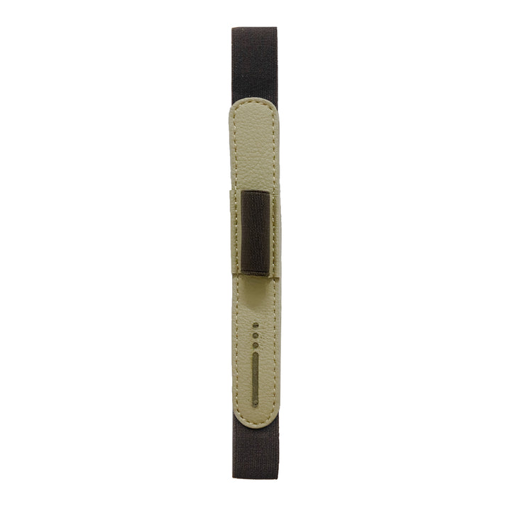 Open-Type Cactus Leather Pen Loop - Beige