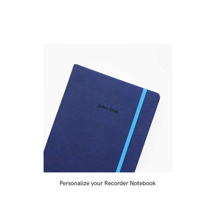 Recorder Notebook - Deep Ocean - Regalia Paper - A5