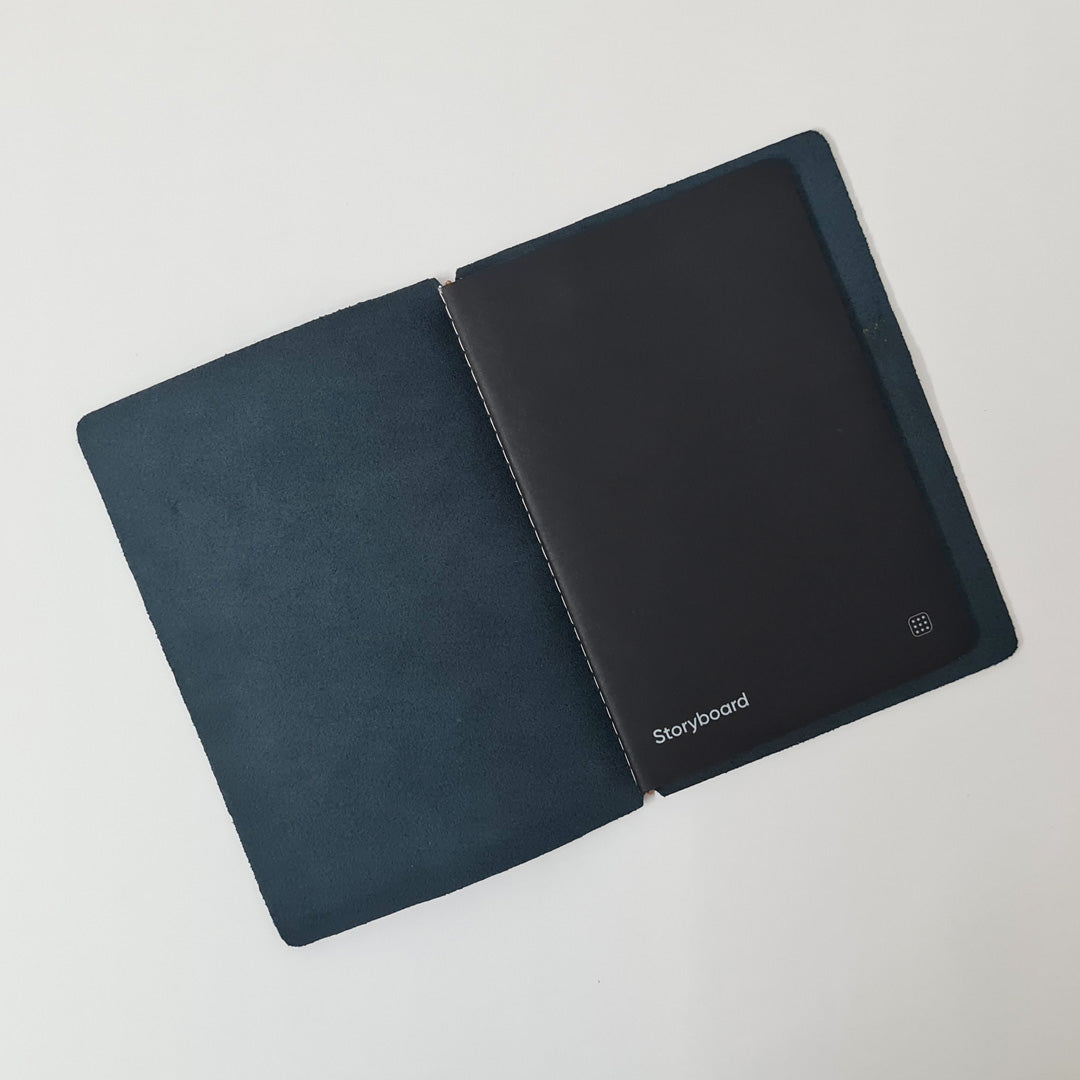 CLEARANCE SALE: Explorer - Refillable Leather Journal Regalia Paper - Blue