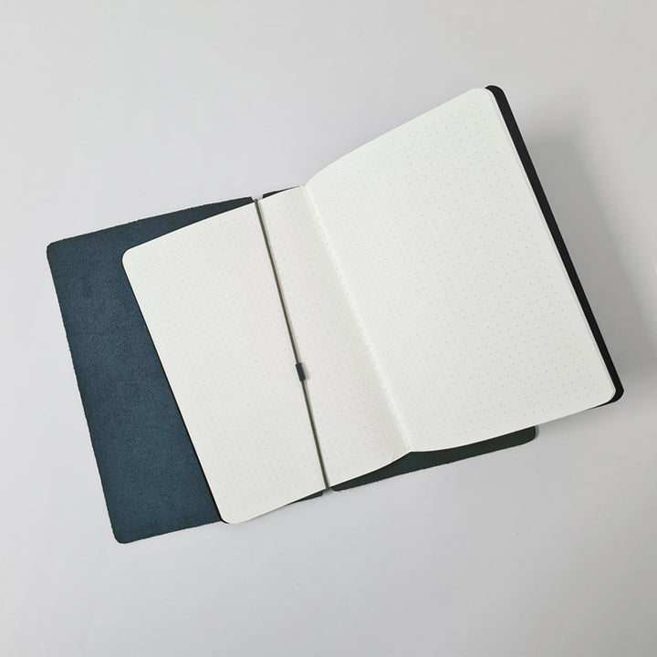CLEARANCE SALE: Explorer - Refillable Leather Journal Regalia Paper - Blue