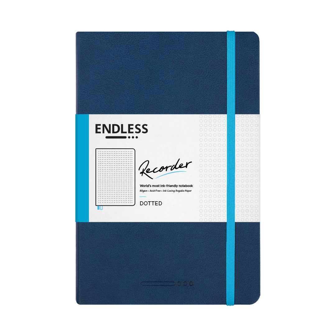 Recorder Notebook Deep Ocean Regalia Paper A5 – Endless