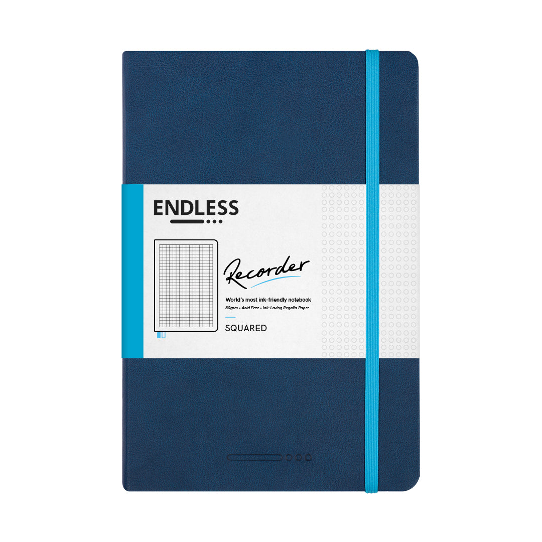 Recorder Notebook - Deep Ocean - Regalia Paper - A5