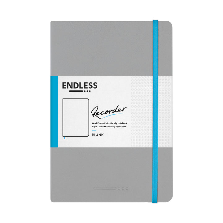 CLEARANCE SALE: Recorder Notebook -  Mountain Snow - Regalia Paper - A5