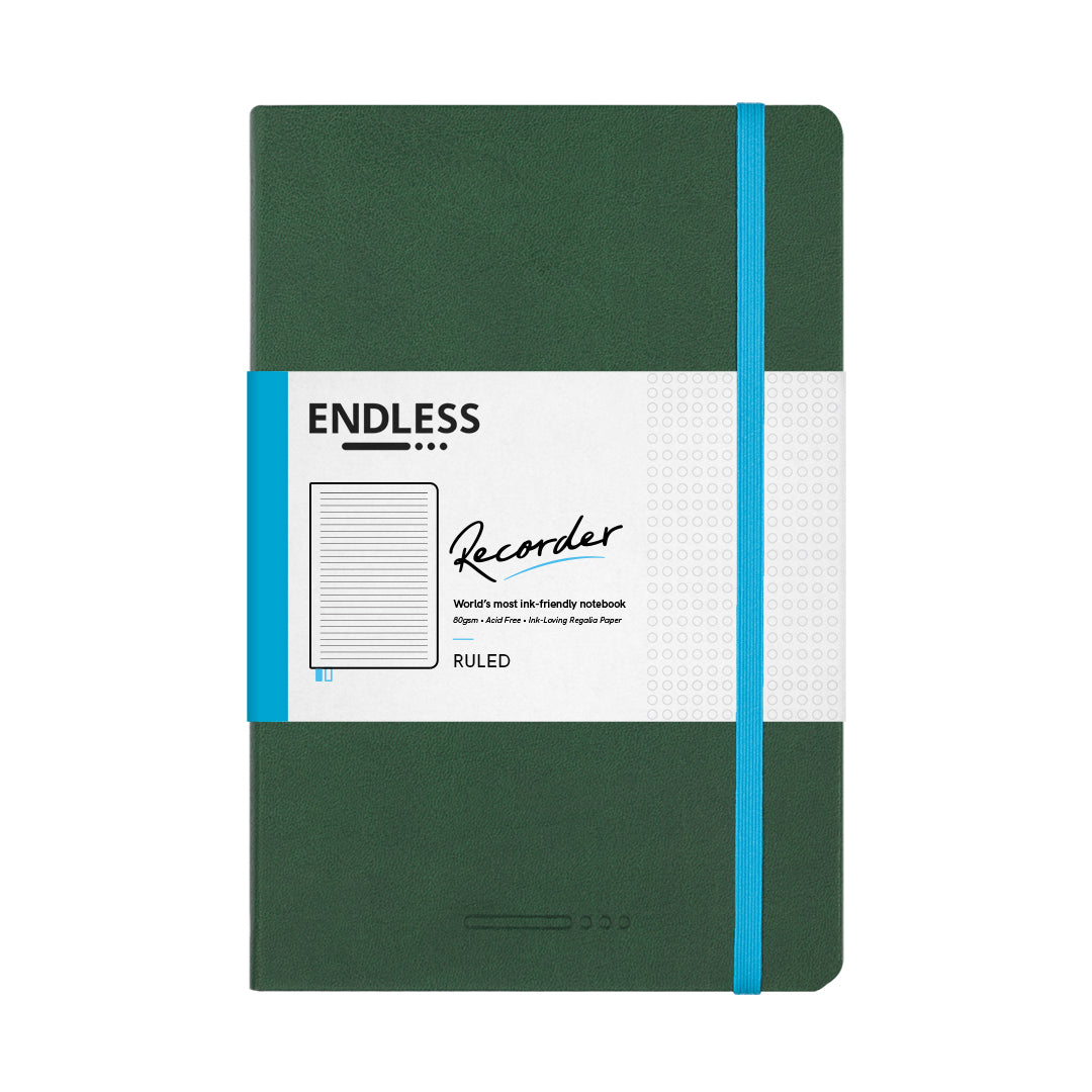 Recorder Notebook - Forest Canopy - Regalia Paper - A5