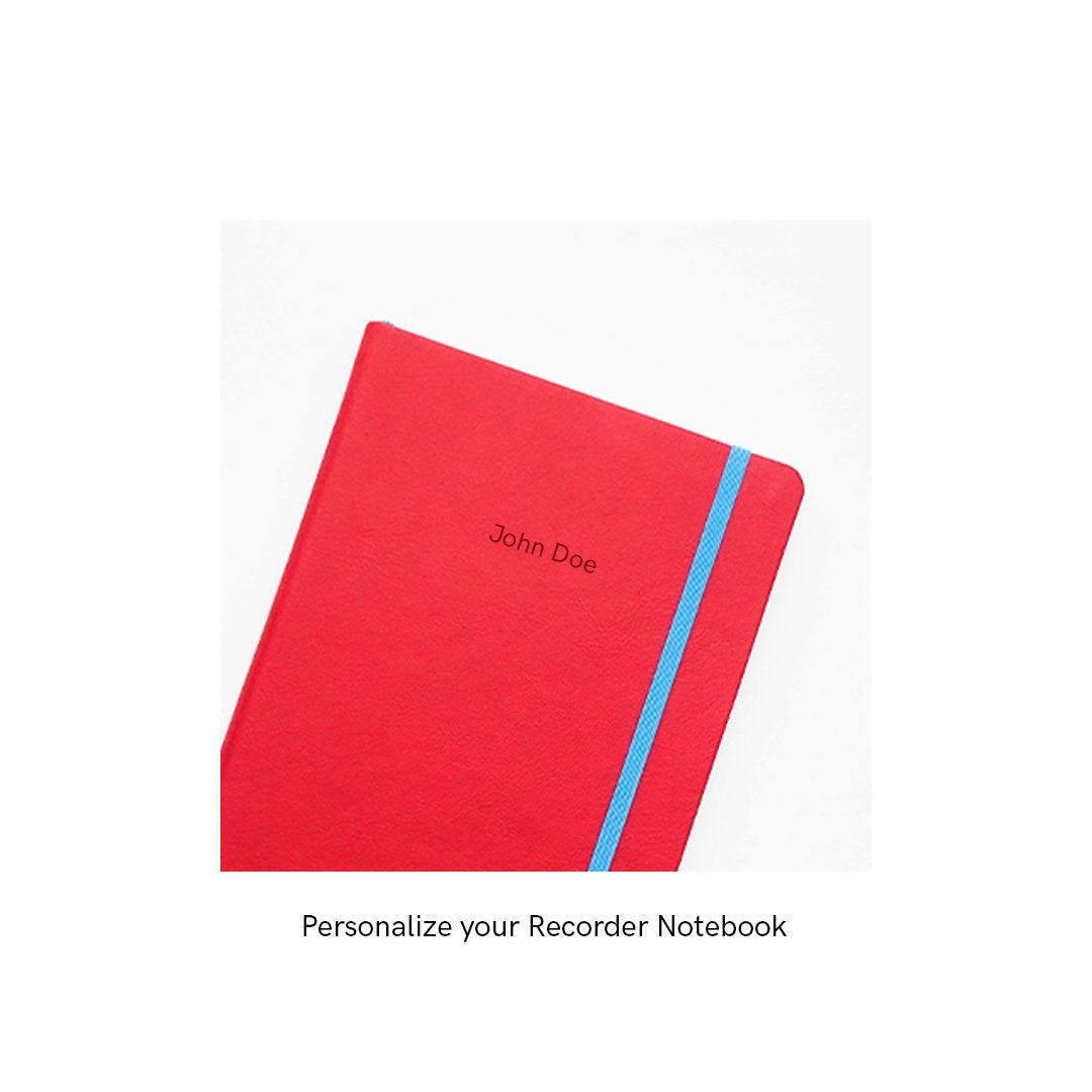 Recorder Notebook - Crimson Sky - Regalia Paper - A5