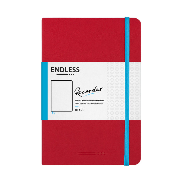 Recorder Notebook - Crimson Sky - Regalia Paper - A5