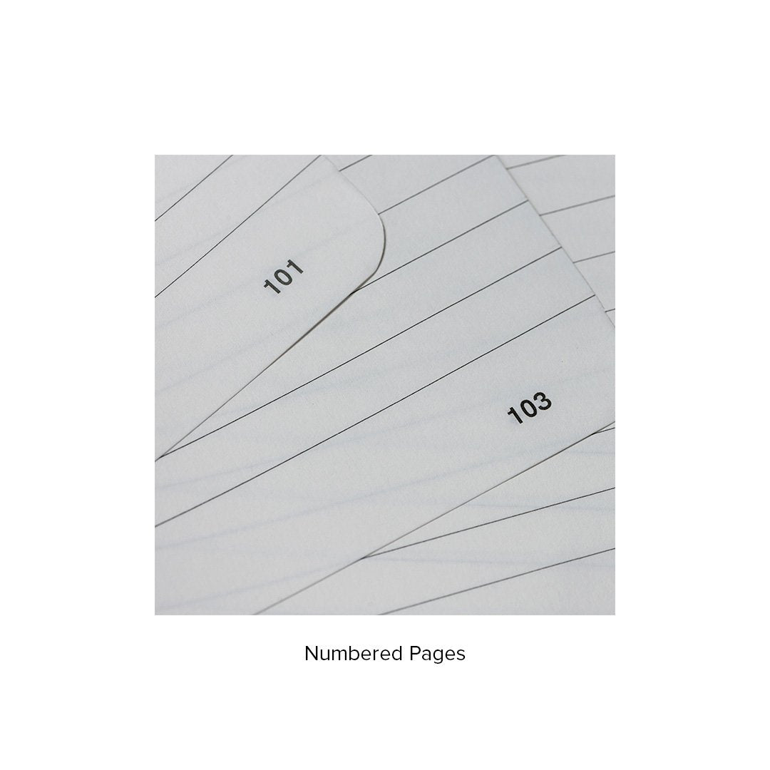 CLEARANCE SALE: Recorder Notebook -  Mountain Snow - Regalia Paper - A5